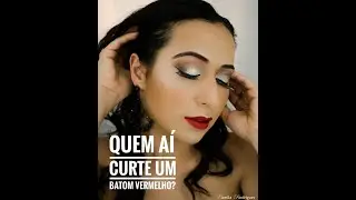 MAKE COM BATOM RUBY WOO DA MAC