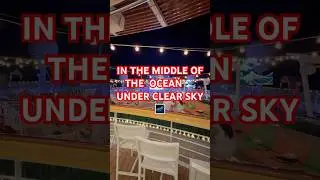 Movie nights hit different under the stars at sea 🎬🌌 || #usa #cruise #travel #dipankarsanyalvlog