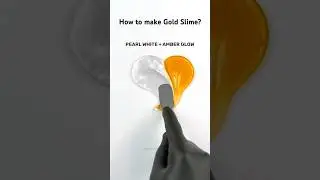 How to make Gold Slime? #colormixing #satisfying #slimemixing