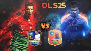 Maxed Cristiano Ronaldo Champion Card 98 против Maxed Haaland 96. КТО КОРОЛЬ DLS 25?