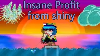 Profit aquamarine stone sekaligus seafoamscarf mengguanakan shiny flash thing GROWTOPIA