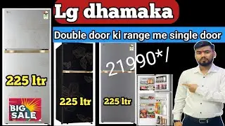 LG 225L Frost-Free Double Door Refrigerator with Smart Inverter Compressor (Shiny Steel)