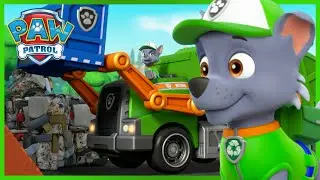 Rocky cleans the beach with his new Re-Use It Recycling Truck! - PAW Patrol UK - Cartoons for Kids