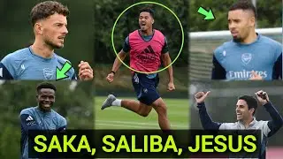 Inside Training: Saka, White, Saliba & Jesus Stepping up While Others Are on International Break 