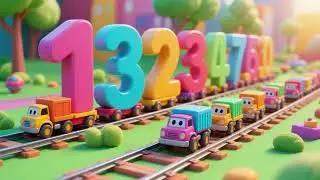 Number Train of Tiny Trucks | Counting Song for Kids & Toddlers