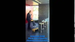 Steam It - Rotowash Floor Scrubber Demonstration