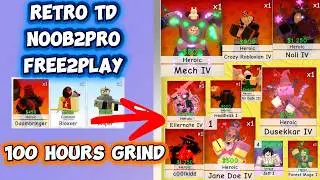I Spent 100 Hours Grinding as Free to Play&hellip;RETRO TOWER DEFENSE