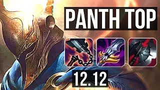 PANTHEON vs SYLAS (TOP) | 9/0/3, 74% winrate, Legendary | KR Grandmaster | 12.12