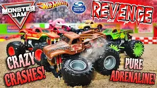 Monster Jam INSANE Toy Diecast Monster Truck Racing! (Revenge)