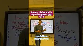 How many solutions does this system of equations have PART 3 #algebra