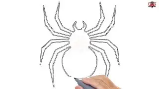 How to Draw a Spider Easy Step By Step Drawing Tutorials for Beginners &ndash; UCIDraw