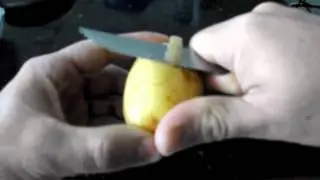 Como descascar batatas
