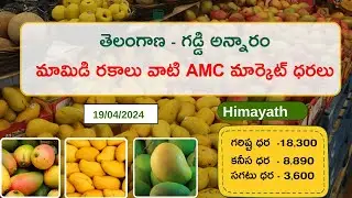 Telangana Hyderabad Gaddi Annaram Mango Market Prices !!