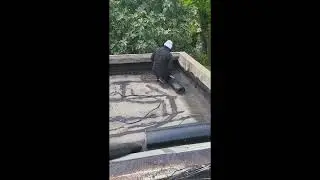 איטום גג מפוצל בה יריעות ביטומניות