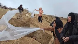 The heavy responsibility of the grandmother's family to deal with the blizzard!