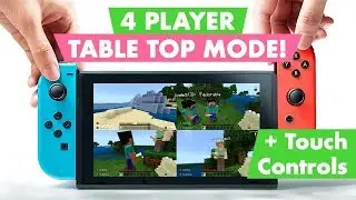 MINECRAFT in Table Top Mode - 4 Player Test (Nintendo Switch)