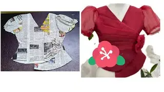 Mizo sunday dress simple paper cutting ✂️✂️.