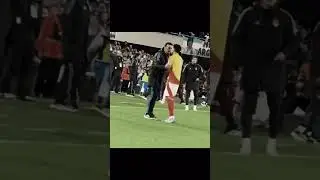 Luis D&iacute;az and Scaloni after the match