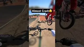 Close to CRASH going 50km/h🫣 #fail #bmx #gopro #bike #racing