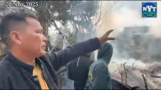 Tragic fire incident in West Siang district Aalo,sipu colony.