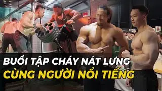 VLOG - BUỔI TẬP CHÁY NÁT LƯNG CÙNG NGƯỜI NỔI TIẾNG!!