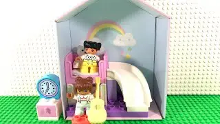How To Build LEGO Duplo Bedroom Playable Box 10926 | Satisfying Stop Motion