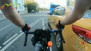 Moscow bike ride to work with GoPro. На работу по Москве на велике