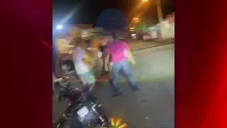 Tremendo titing&oacute; se arm&oacute; entre el ex lanzador &Aacute;ngel Castro y un joven que vende comida r&aacute;pida