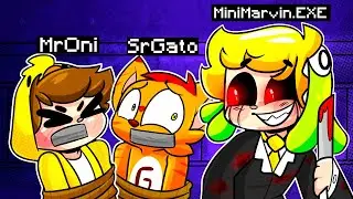 MINIMARVIN.EXE SECUESTRA A SUS AMIGOS 😈😱 &iquest;SOBREVIVIRAN? | SRGATO Y MRONI EN MINECRAFT TROLL