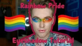 Rainbow Pride Eyeshadow Tutorial! | Face Mask Fridays | RandomJosh