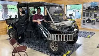 Multi-Lift Mounted to Front Bumper in TV Can-Am Defender Exit
