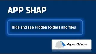 hide and see hidden files and folders