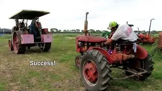 1915 Aultman-Taylor Steam Engine vs 1946 Farmall B, Sort Of...
