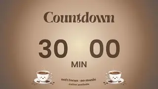 Aura Focus Timer 30 Minutes 🥐 | No Music · Calm Focus