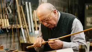 Visite usine Pezon et Michel octobre 1996. bambou refendu. Factory Pezon et Michel bamboo rod maker
