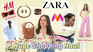 Huge Summer Shopping Haul | Zara H&M Myntra Tops, Bottoms, Bags, Accessories n more |Perkymegs Hindi