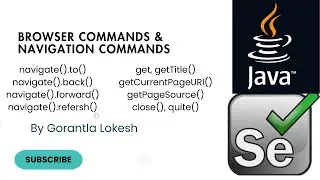 Учебное пособие по Selenium Java, часть 8: Команды браузера и команды навигации по браузеру в Sel...