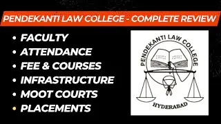 Pendekanti Law College - Students Review | Attendance | Placements | Fee | Complete Details