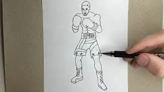 How to draw ADONIS CREED Skin from Fortnite Very Easy