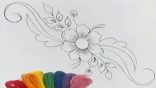 Beginners Friendly Floral Hand Embroidery Tutorial | Very Easy Filling Stitches 