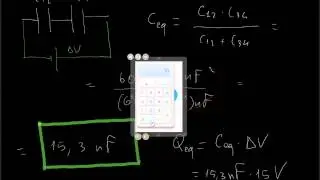 FISICA: risoluzione di un sistema di condensatori collegati