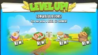 Hay Day Gameplay 273 , Level Upgrade (Level 62)