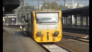 Jízda motorovou jednotkou 814.183 | České Dráhy a.s. | na vlaku Os 22208 (TEDOM + Voith)