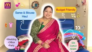 Designer SAREE & Readymade BLOUSE HAUL from Meesho | Best for Weddings, Party & Office | with links