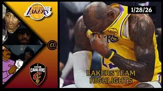 Lakers Team Highlights @ Cavaliers reaction W/ Coaches Den