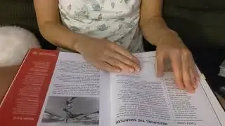 ASMR Science Book Flip, Reading in a Soft Spoken Voice with Paper Sounds