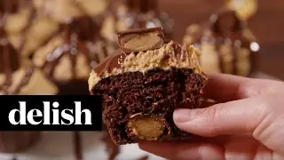 Reese's Stuffed Cupcakes | Delish
