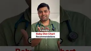 6+ Months Baby Food Chart by Doctor | What to Feed, When & How Much | Dr Mayur Kalsariya