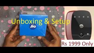 Reliance JioFi 2 Unboxing (Device price only Rs 1999)