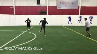 2019 CB Kacee Willaims in the lab with DB Guru Clay Mack Skills